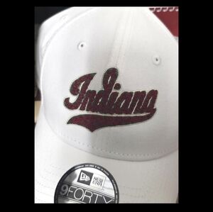 New Era Rosebowl Indiana College Football White Cap with Stick Roses In TheName